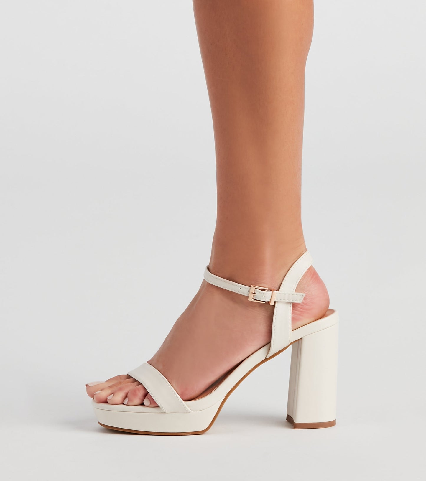Antmvs Close Up Square Toe Block Heels