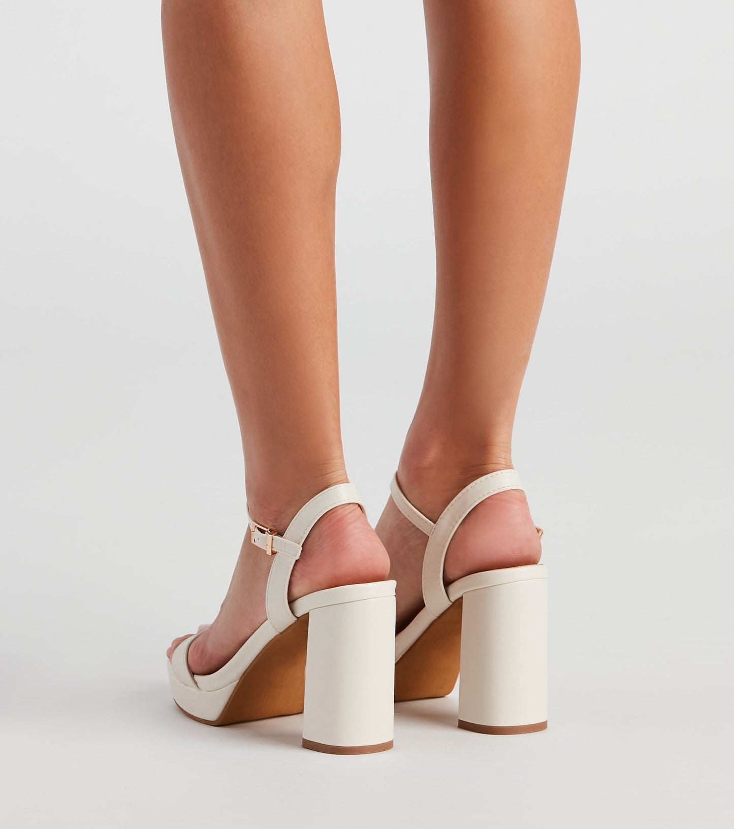 Antmvs Close Up Square Toe Block Heels