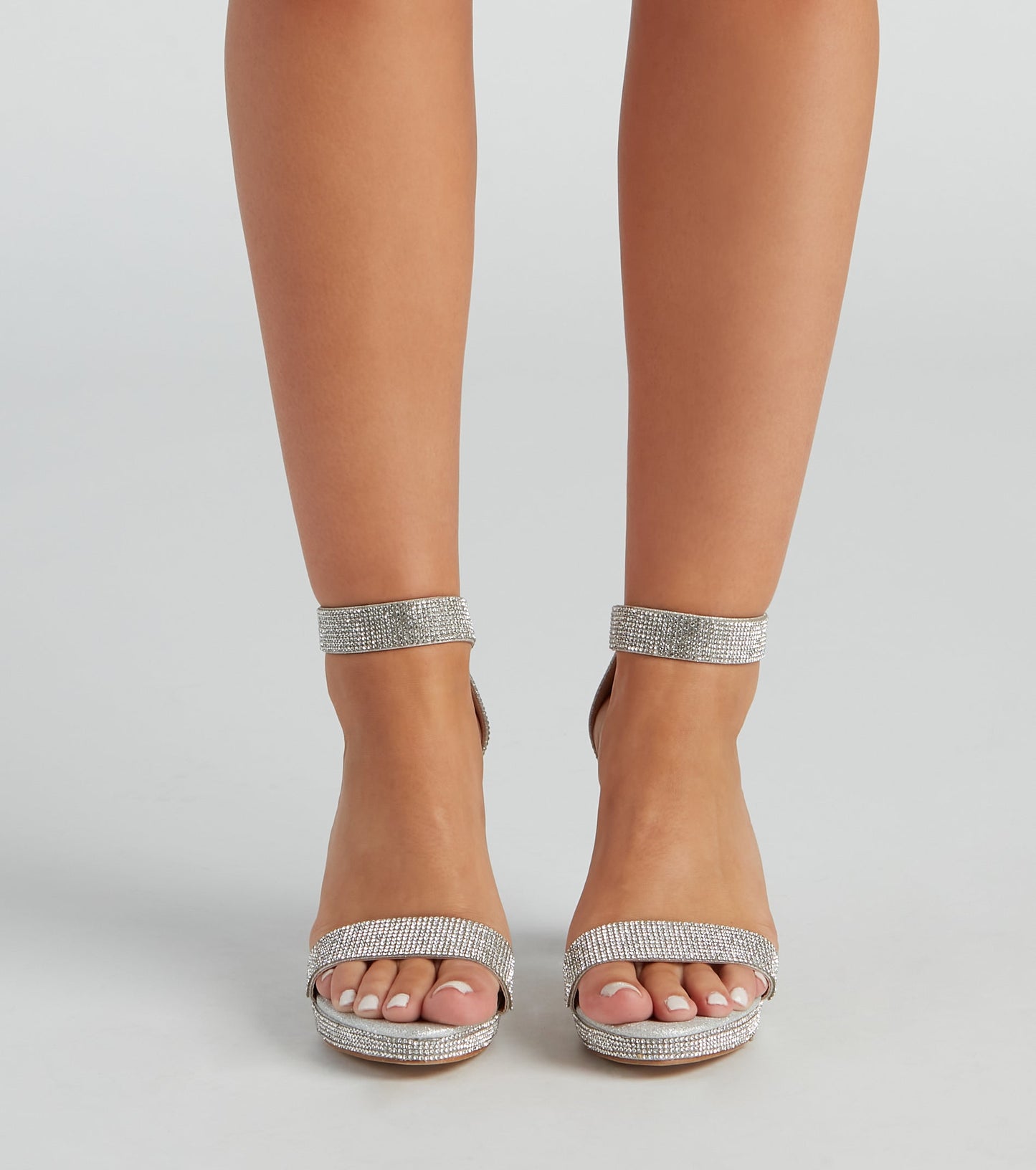 Antmvs Oh My Shine Rhinestone Block Heels
