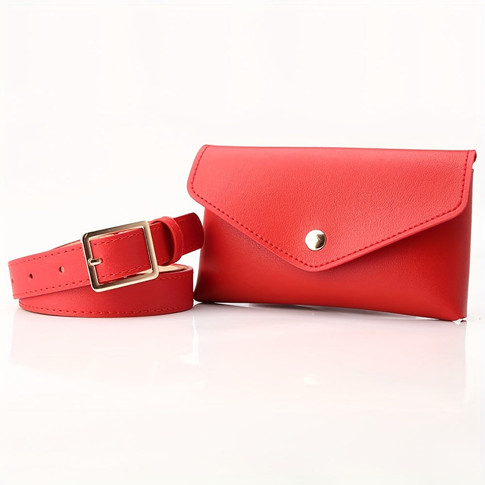 Stylish Waist Bags Women Leather PU Adjustable Waist Bags Waist Bags Wallets Phone Bags Women Work Bags for Sports Hiking Run