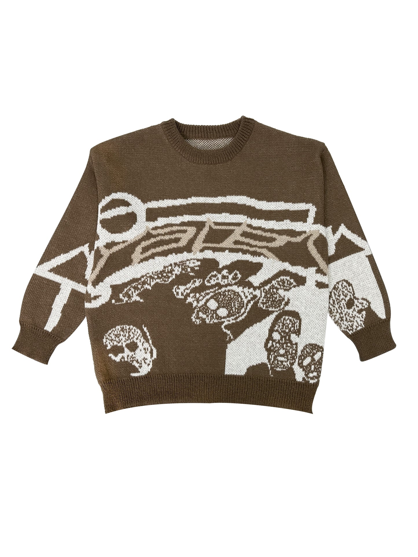 Antmvs Y2K Long Sleeve Sweater, Loose Casual Sweater For Spring & Fall, Women's Clothing