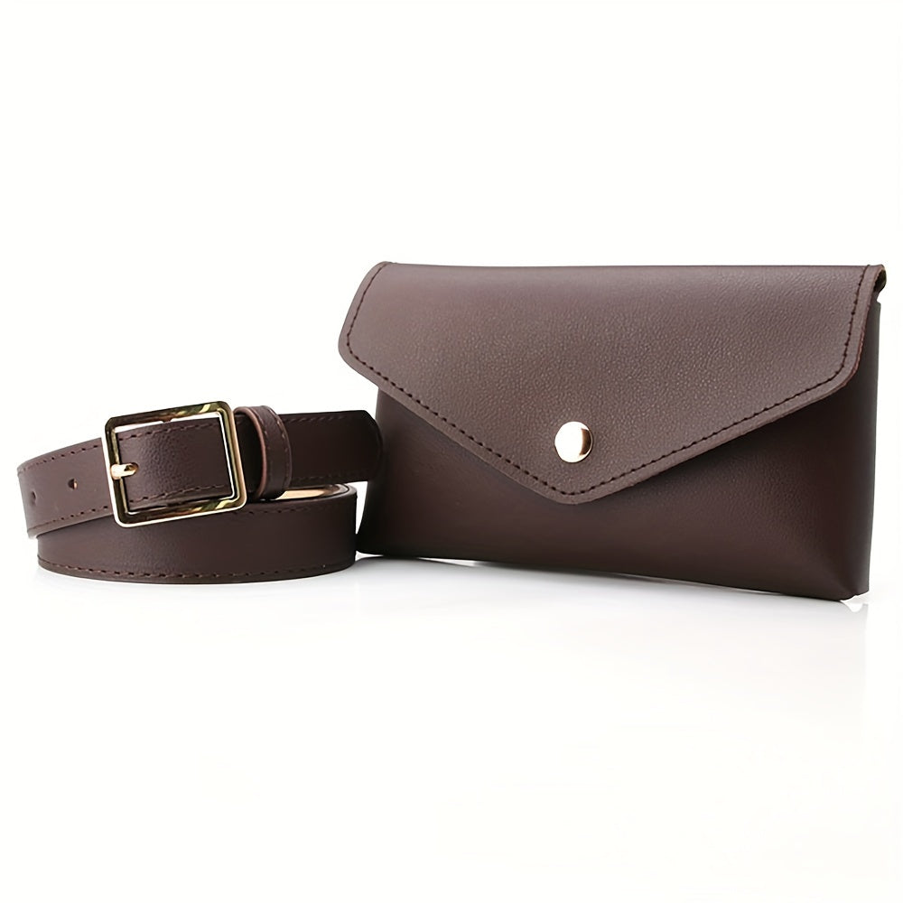 Stylish Waist Bags Women Leather PU Adjustable Waist Bags Waist Bags Wallets Phone Bags Women Work Bags for Sports Hiking Run