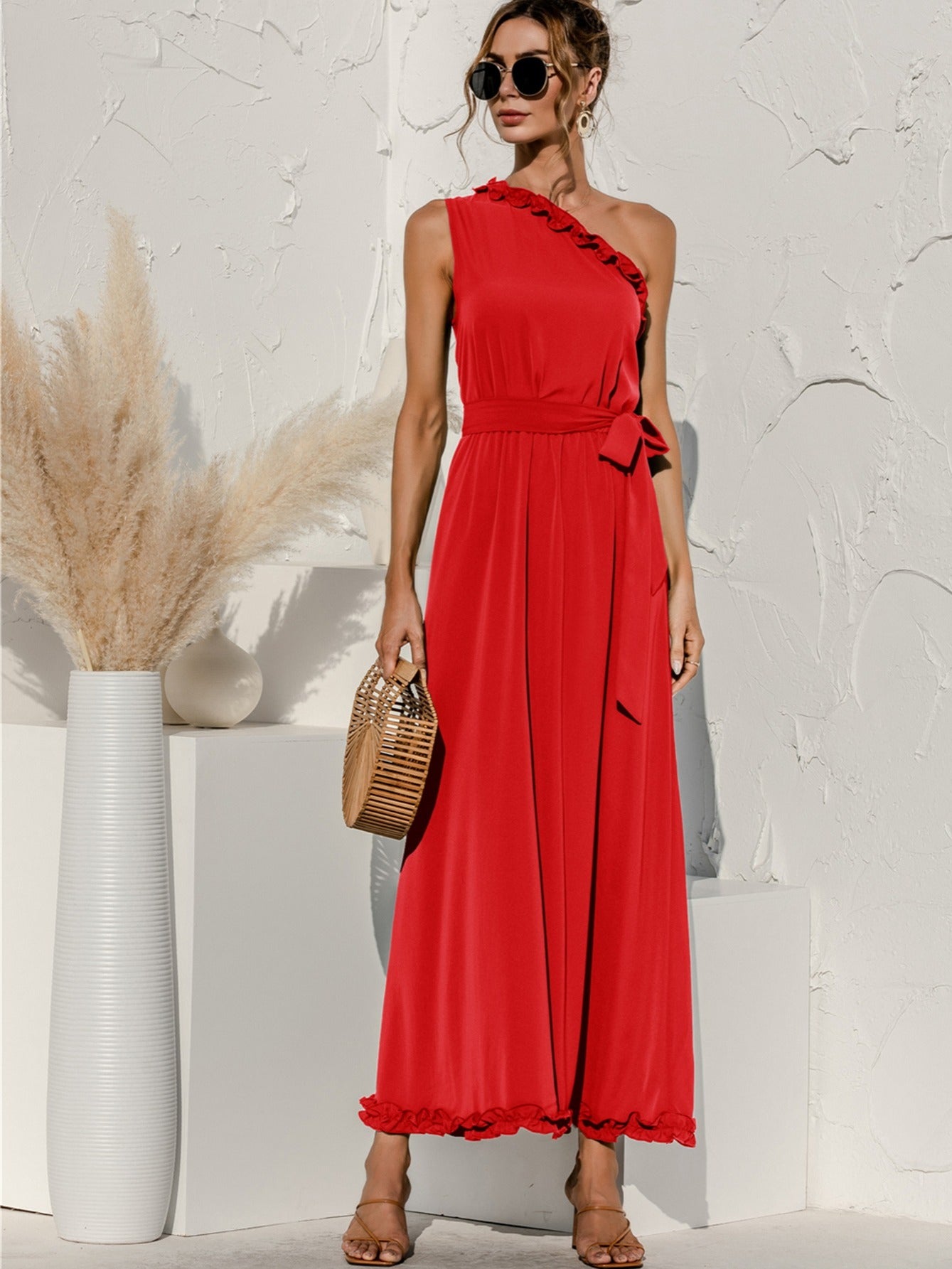 Antmvs Women's Dresses Sexy Summer Women's High Waist Fashion Slim Temperament Maxi Dresses