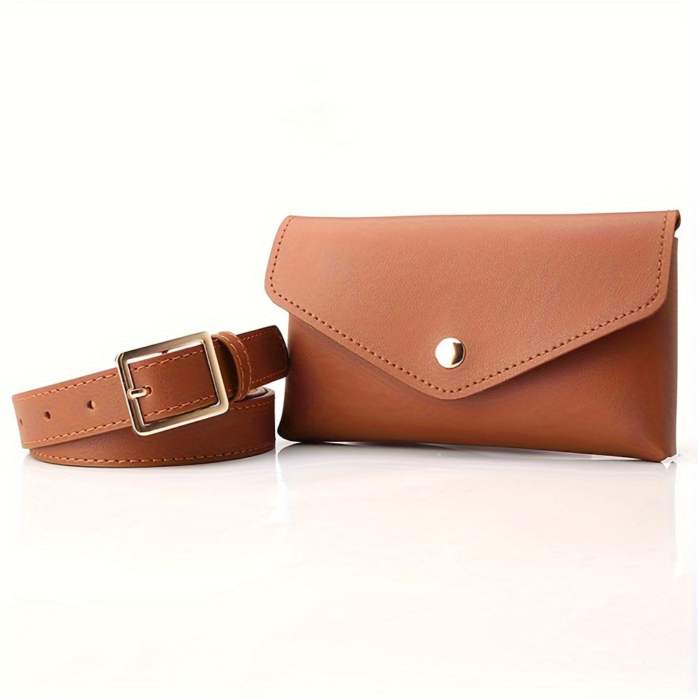 Stylish Waist Bags Women Leather PU Adjustable Waist Bags Waist Bags Wallets Phone Bags Women Work Bags for Sports Hiking Run