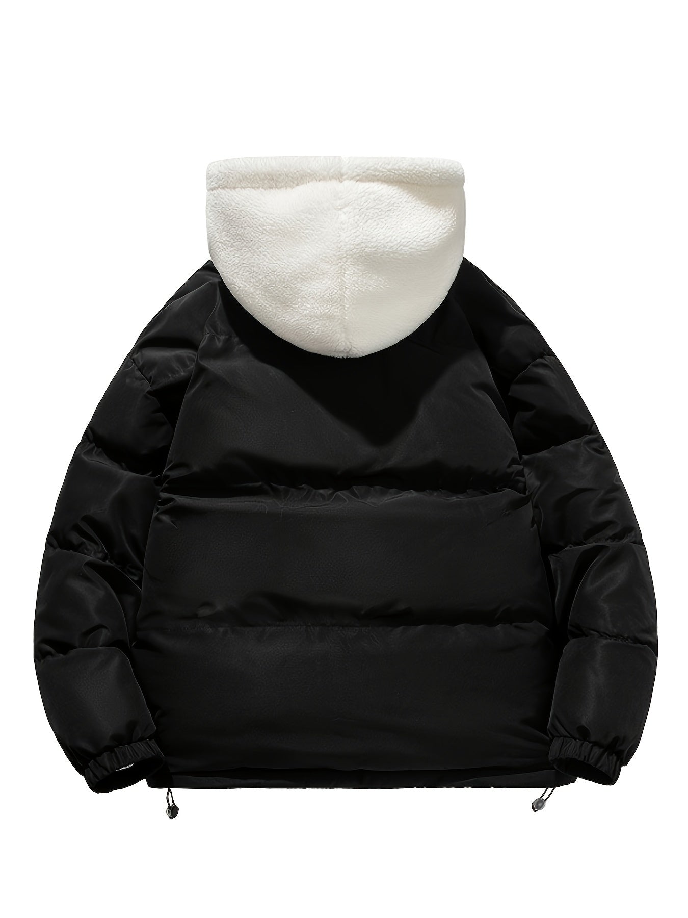 Antmvs Unisex Warm Fleece Hooded Winter Jacket, Casual Cotton Padded Coat For Men And Women Couples Fall Winter
