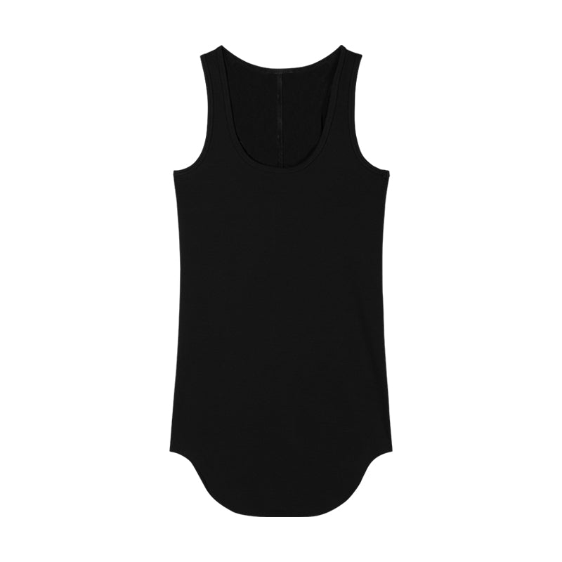Antmvs Mendi Solid Color Mid-Length U Neck Racer Vest Camisole