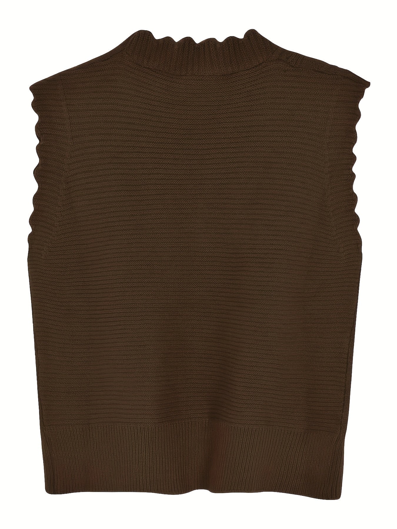 Antmvs Button Front V Neck Vest, Casual Sleeveless Tank Vest For Fall & Winter, Women's Clothing