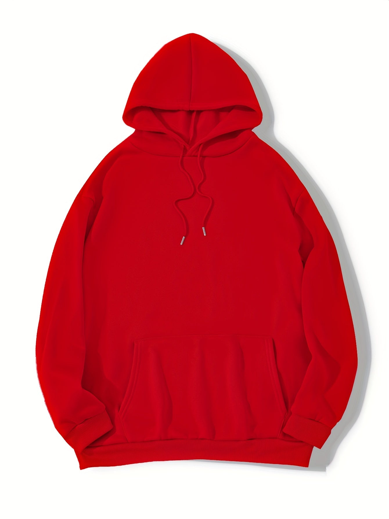Antmvs Plus Size Casual Sweatshirt, Women's Plus Cute Frog & Mushroom Print Long Sleeve Drawstring Hooded Pullover Sweatshirt With Kangaroo Pockets, Casual Tops For Fall & Winter, Plus Size Women's Clothing