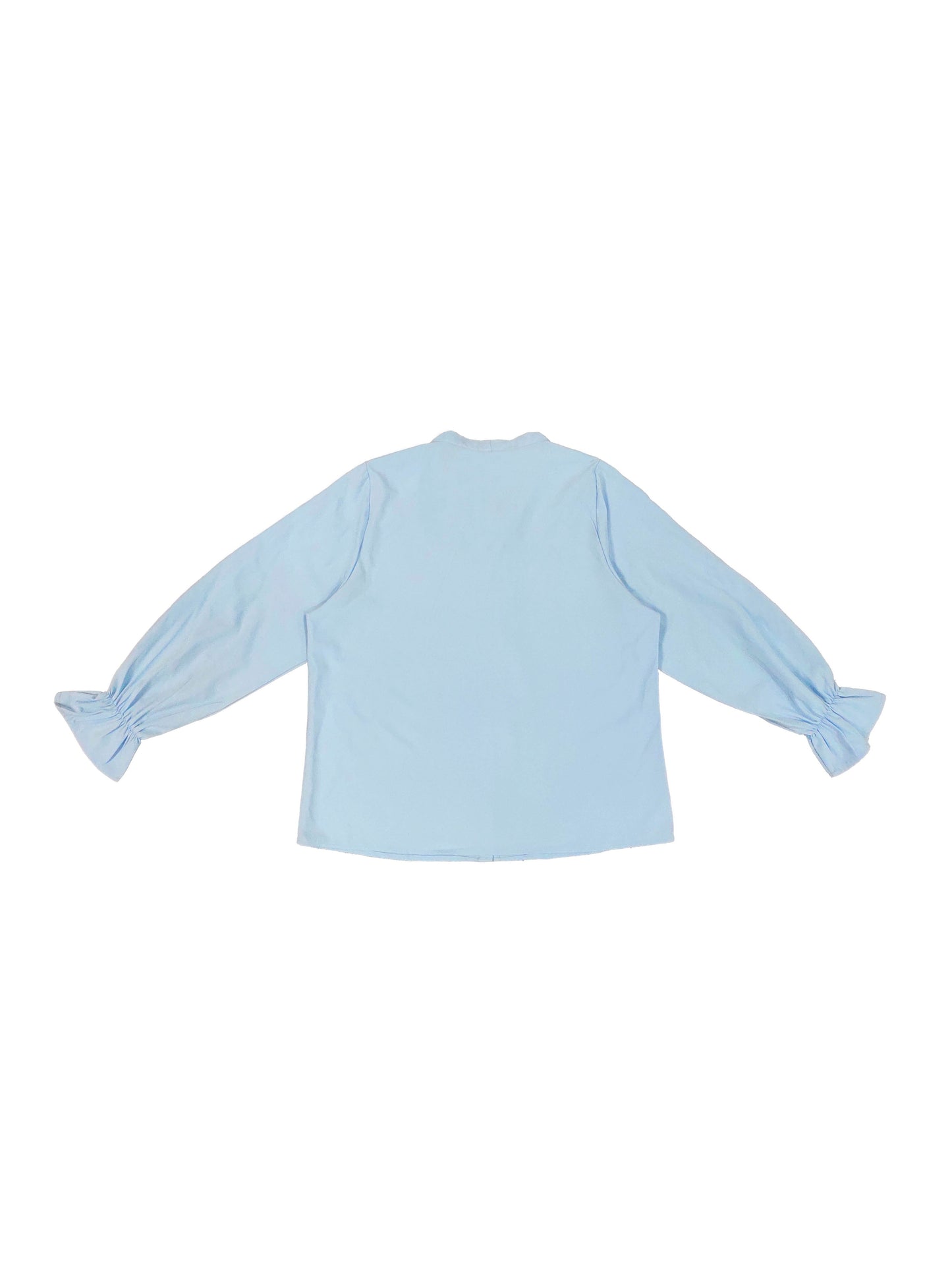 Plus Size Elegant V-Neck Ruffle Trim Blouse - Chic Solid Color Short Sleeve Shirt for Spring and Fall - Semi-Sheer Woven Fabric, Non-Stretch, Shirting Style