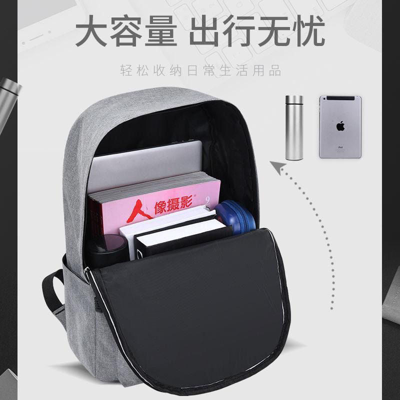 Cross-Border Large Capacity Casual Simple Oxford Cloth Backpack Korean Style Backpack Middle School Student Travel Laptop Bag