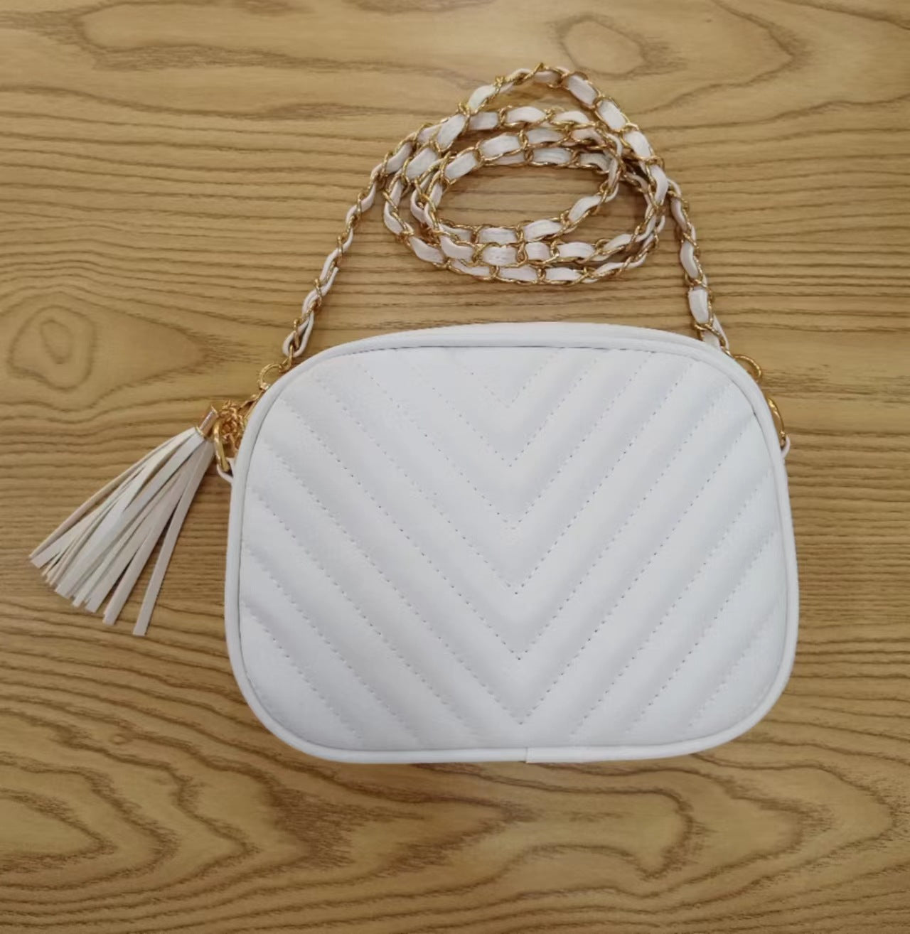 ANRMVS Cross-Border Bag Female New Fashion Casual Chain Bag Embroidered Crossbody Bag Tassel Shoulder Bag Female