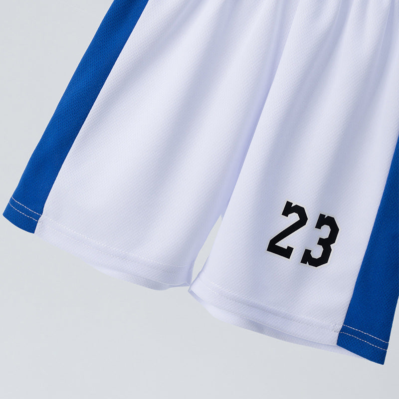 ANTMVS Cross-Border Children's Summer Basketball Wear Suit Quick-Drying Sports Jersey Vest Sleeveless Two-Piece Suit Soccer Uniform V-neck