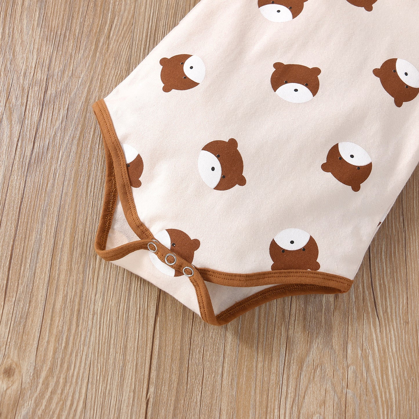 ANTMVS Factory Direct Sales Bohemian Boys and Girls Long Sleeve Bear Rompers Jumpsuit Suit Cross Border Hot Sale