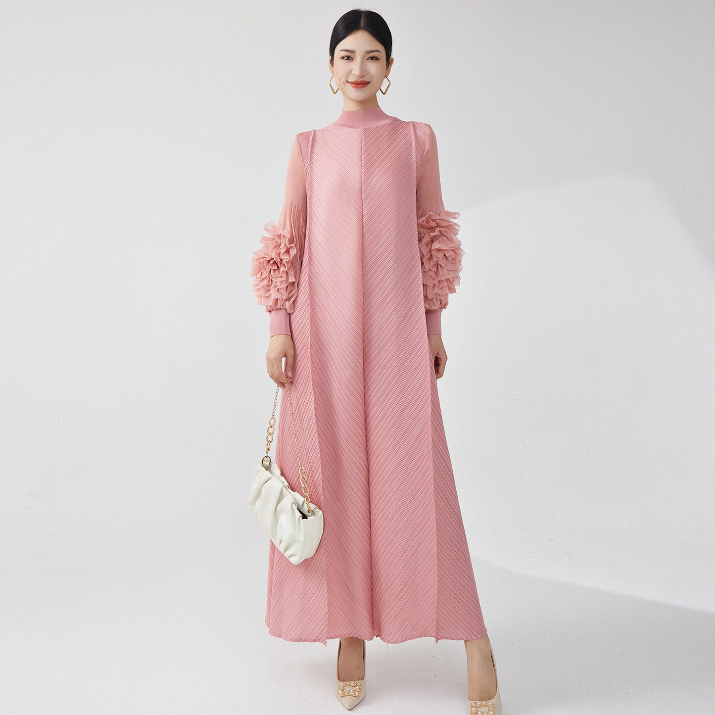 2025 Hot trade dress long dress high sense hot sale women's clothing high sense loose large size temperament elegant dress dress
