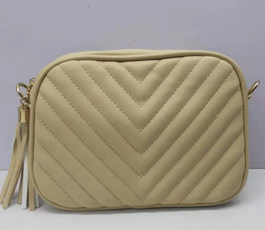ANRMVS Cross-Border Bag Female New Fashion Casual Chain Bag Embroidered Crossbody Bag Tassel Shoulder Bag Female