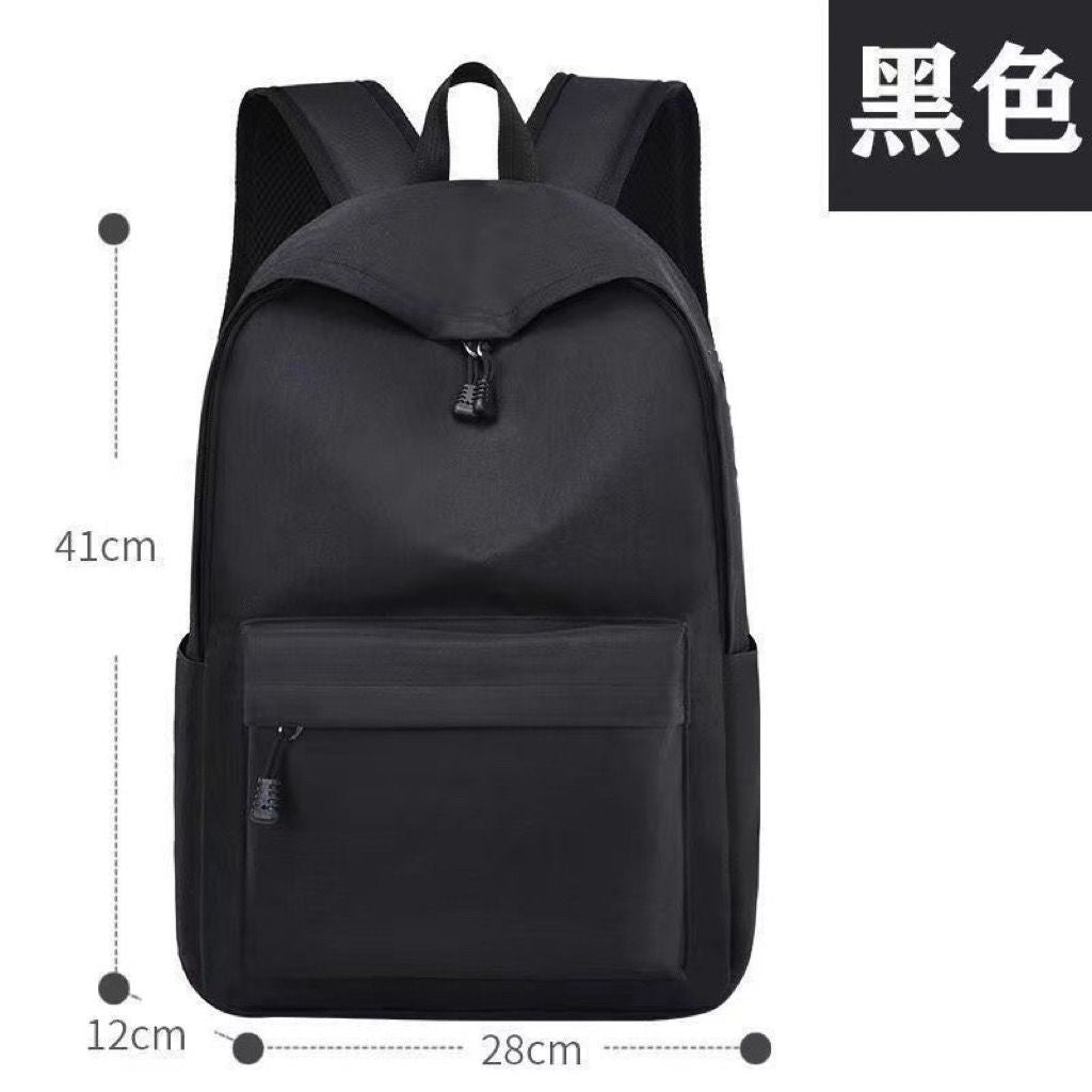 Cross-Border Large Capacity Casual Simple Oxford Cloth Backpack Korean Style Backpack Middle School Student Travel Laptop Bag