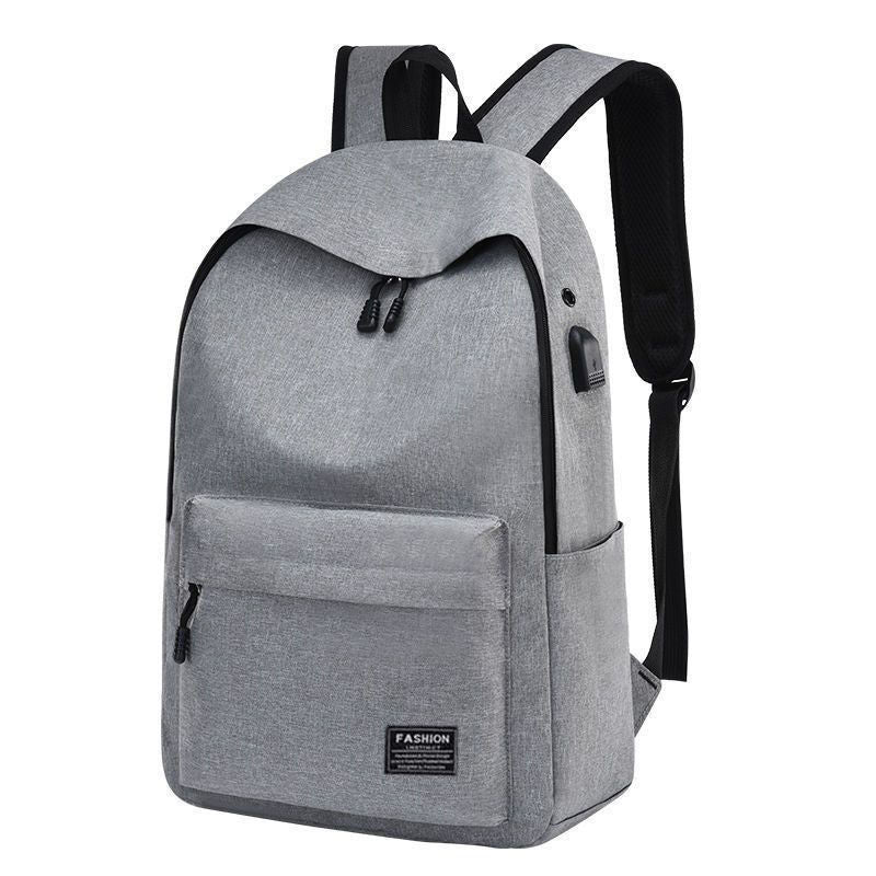 Cross-Border Large Capacity Casual Simple Oxford Cloth Backpack Korean Style Backpack Middle School Student Travel Laptop Bag