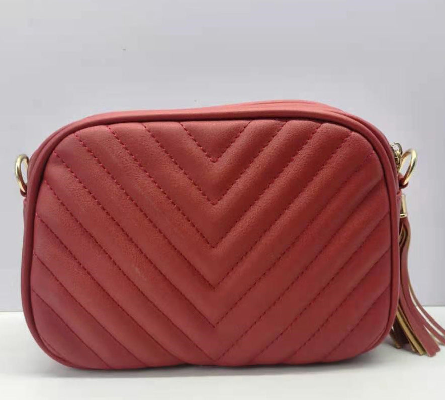 ANRMVS Cross-Border Bag Female New Fashion Casual Chain Bag Embroidered Crossbody Bag Tassel Shoulder Bag Female