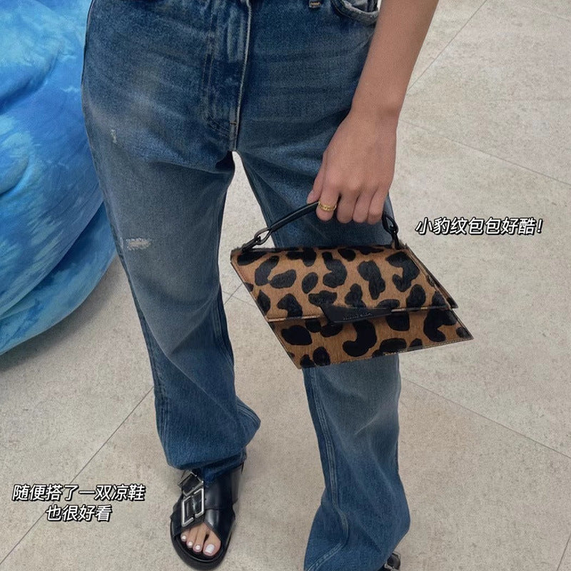 Nanyou Shukou Factory 2025 Autumn and Winter New Ac Style Star Same Style N Blue Wide Leg Straight Denim Trousers for Women