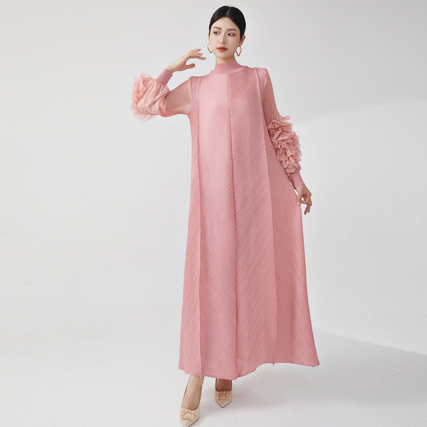 2025 Hot trade dress long dress high sense hot sale women's clothing high sense loose large size temperament elegant dress dress