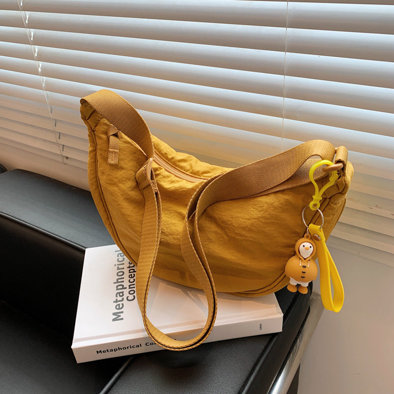 ANRMVS UJIA Dumpling Bag Crossbody Bag Cash Fashion Trend Underarm Bag Shoulder Bag Nylon Cloth Internet Hot