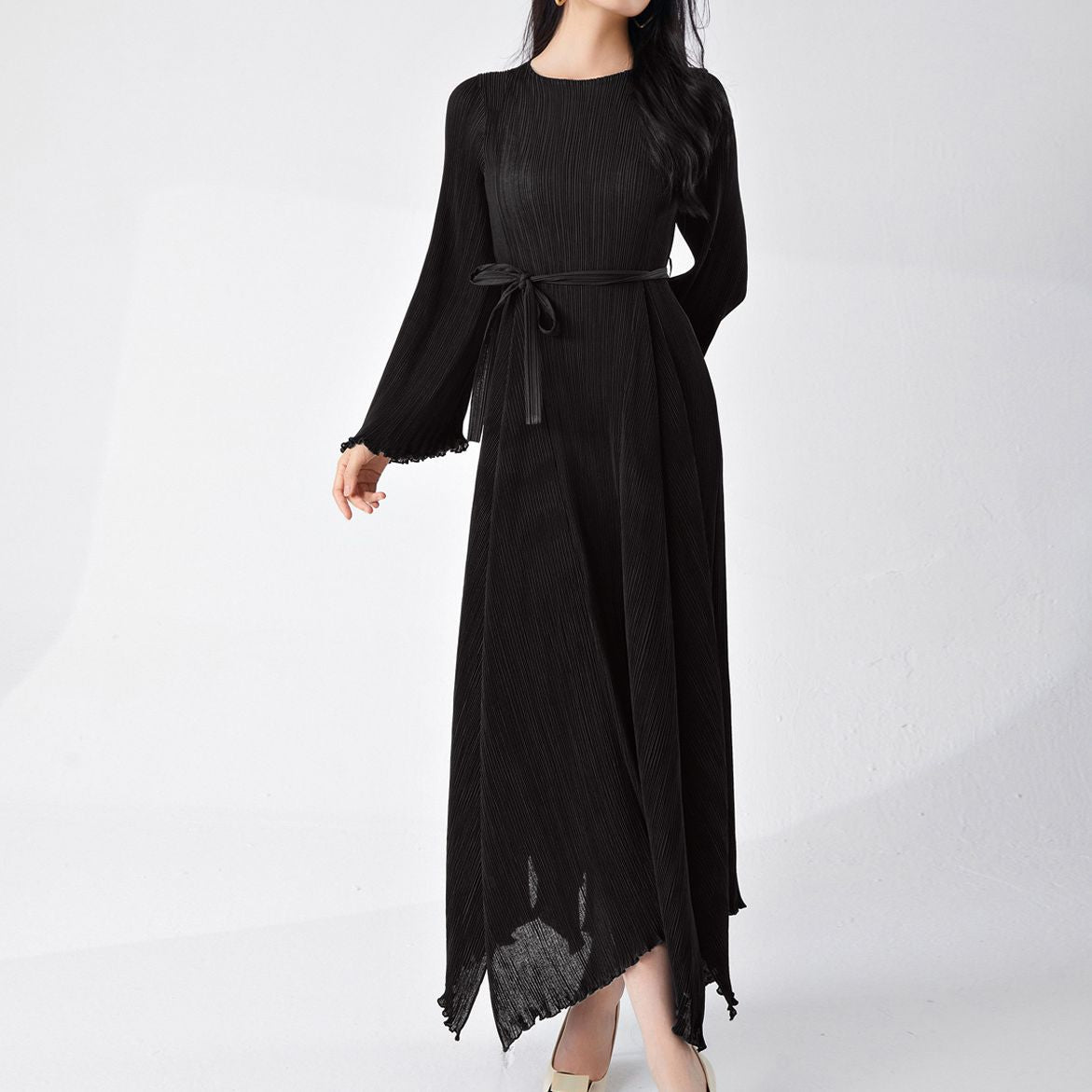 2025 Nanyou high-end women's clothing skirt, Popular trade express, popular 9-meter material pendulum A-shaped dress, long dress, high-end sense