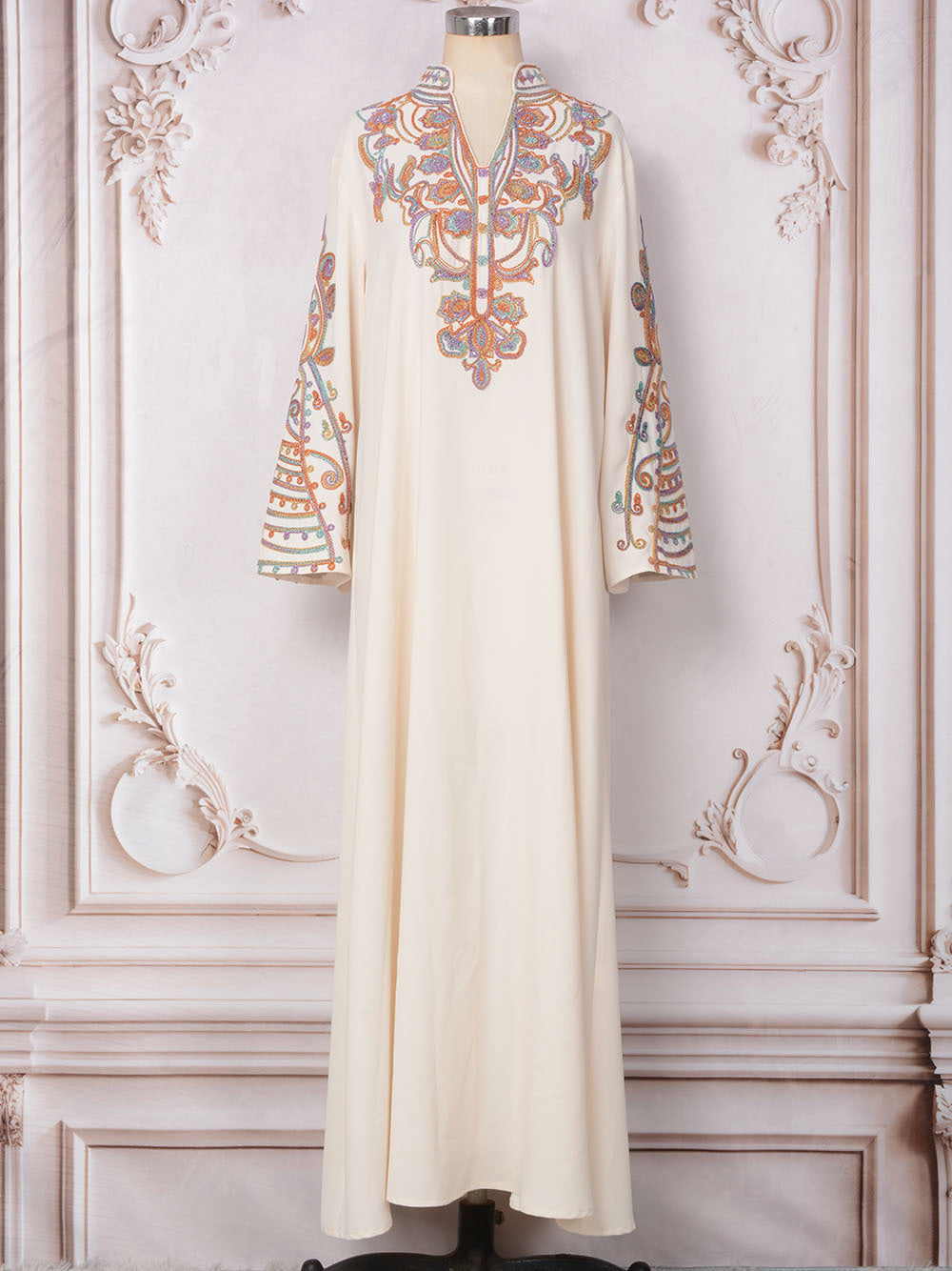 2025 MT232 Muslim Women's Robe Summer ins New Dubai Travel Banquet Fashion Dress Rope Embroidered Dress