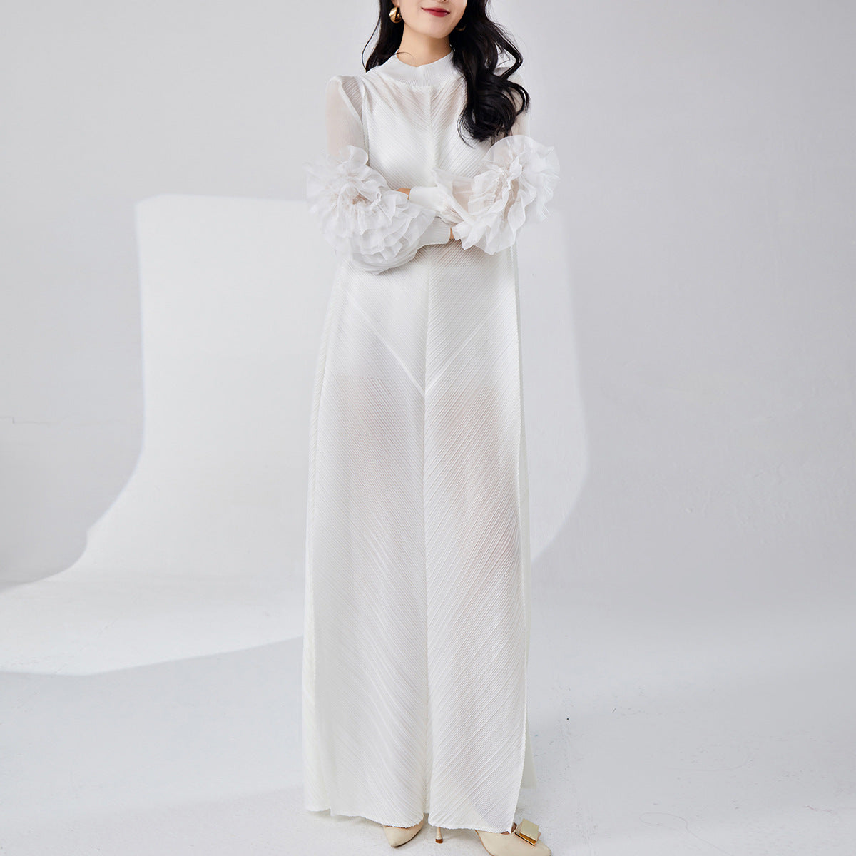 2025 Hot trade Middle East long dress temperament elegant party dress skirt high sense loose large size fashion dress