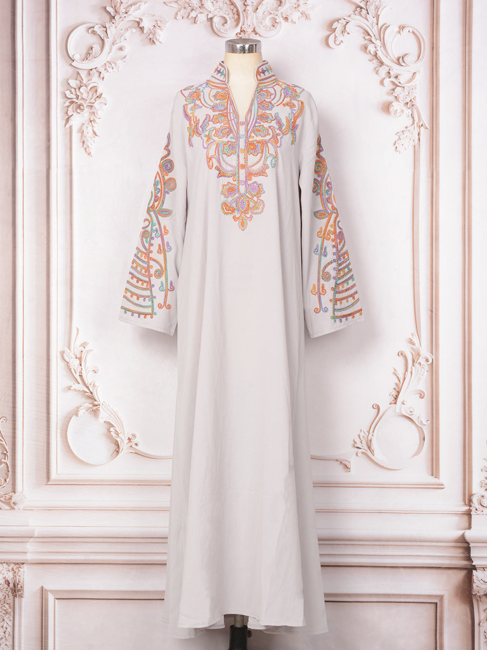 2025 MT232 Muslim Women's Robe Summer ins New Dubai Travel Banquet Fashion Dress Rope Embroidered Dress