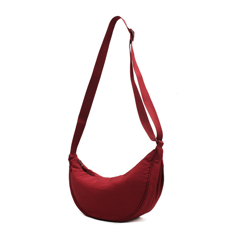 ANRMVS UJIA Dumpling Bag Crossbody Bag Cash Fashion Trend Underarm Bag Shoulder Bag Nylon Cloth Internet Hot