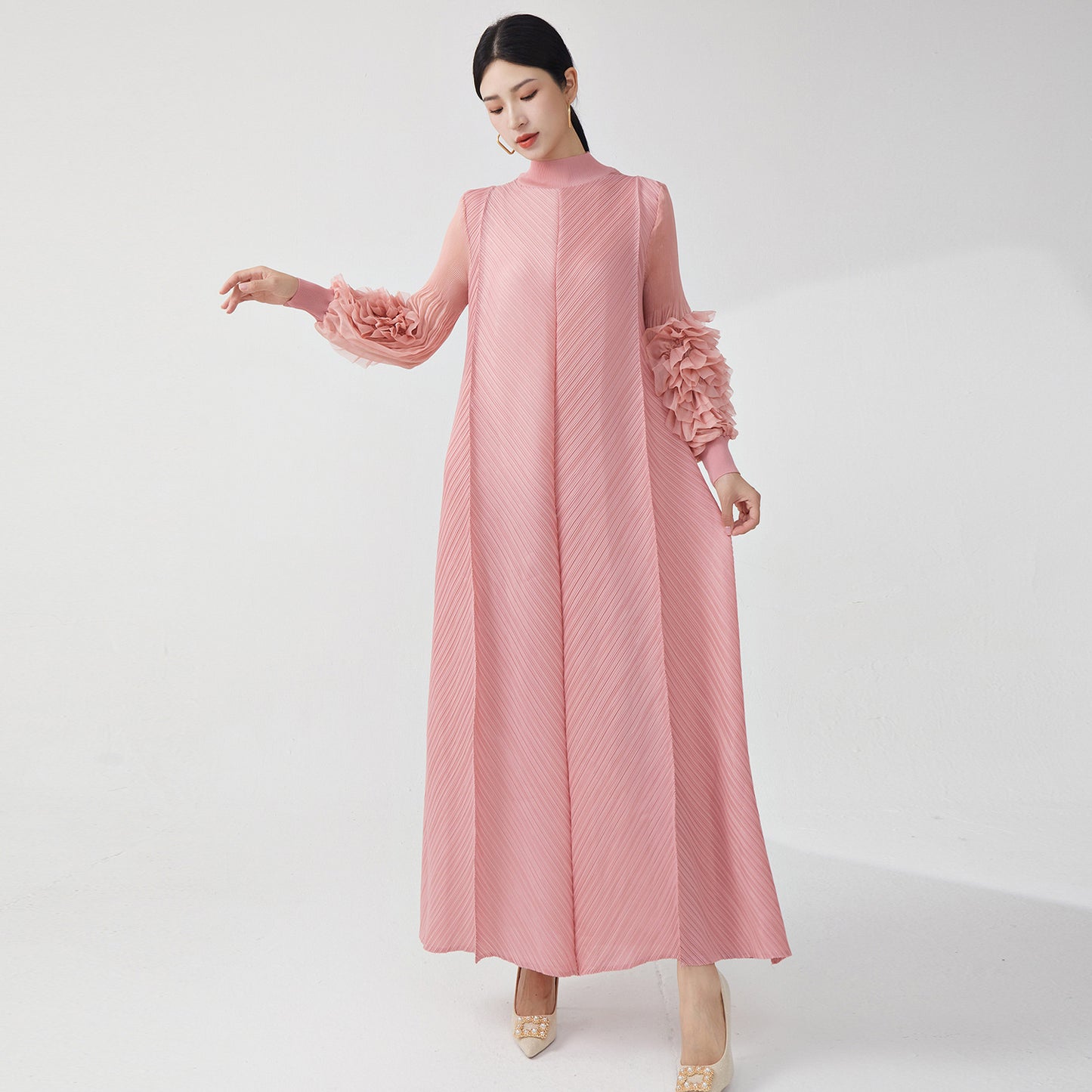 2025 Hot trade dress long dress high sense hot sale women's clothing high sense loose large size temperament elegant dress dress