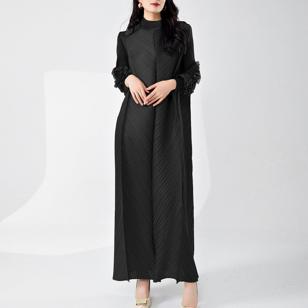 2025 Hot trade Middle East long dress temperament elegant party dress skirt high sense loose large size fashion dress