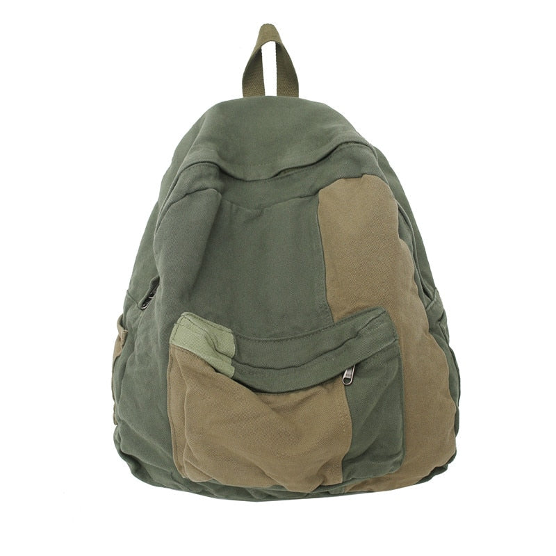 Antmvs Antmvs Fashion Panelled Women Backpack Canvas Kawaii Girl Travel Book Bags College Lady Laptop Backpacks Cute Travel Rucksack Schoolbag