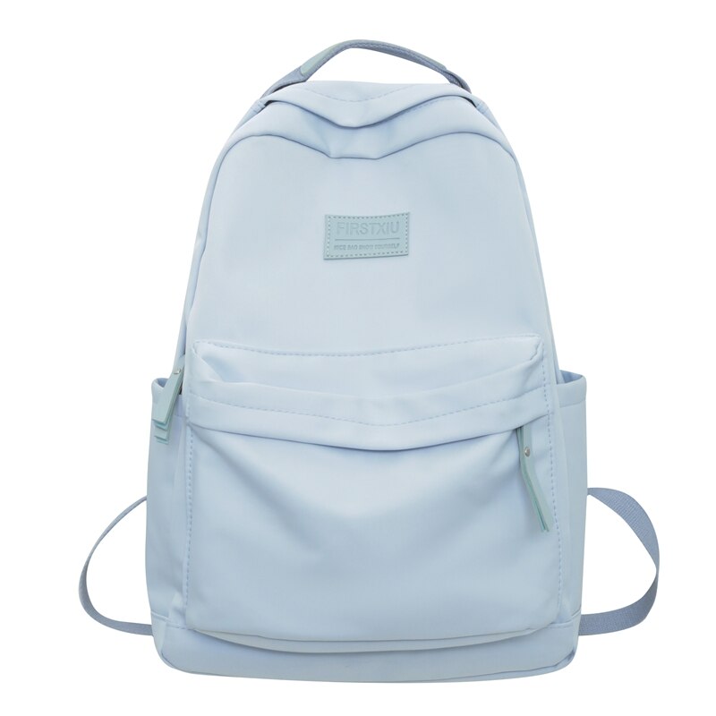 Antmvs Antmvs Fashion Nylon Anti-Theft Backpack Fashion Women Backpack Pure Color Cute School Bag for Teenage Girls Travel Shoulder Backbag