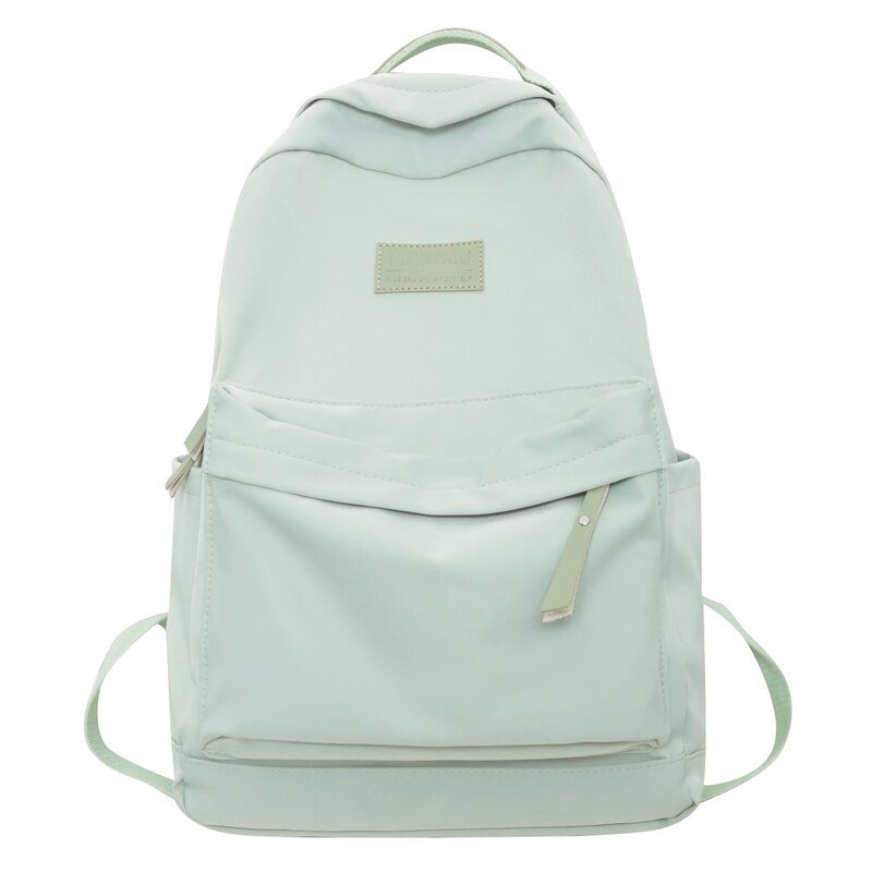 Antmvs Antmvs Fashion Nylon Anti-Theft Backpack Fashion Women Backpack Pure Color Cute School Bag for Teenage Girls Travel Shoulder Backbag