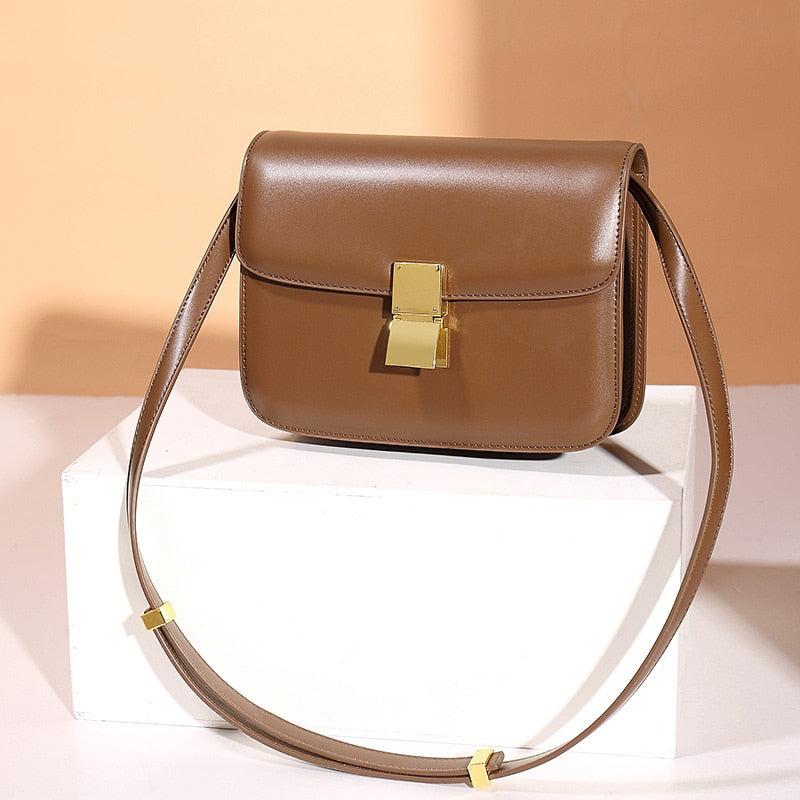 Antmvs Antmvs Women’s Genuine Leather Shoulder Bag Trend Brand Small Square Bags Luxury Designer Handbag Fashion Messenger BagsTofu Bags