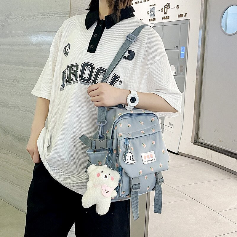 Antmvs Antmvs Small Women's Backpack Girl Schoolbag Fashion Nylon Travel Backpack Girls' Harajuku Style Casual Schoolbag Mini Backpack Mochila