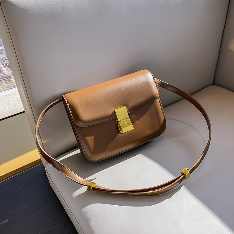 Antmvs Antmvs Women’s Genuine Leather Shoulder Bag Trend Brand Small Square Bags Luxury Designer Handbag Fashion Messenger BagsTofu Bags