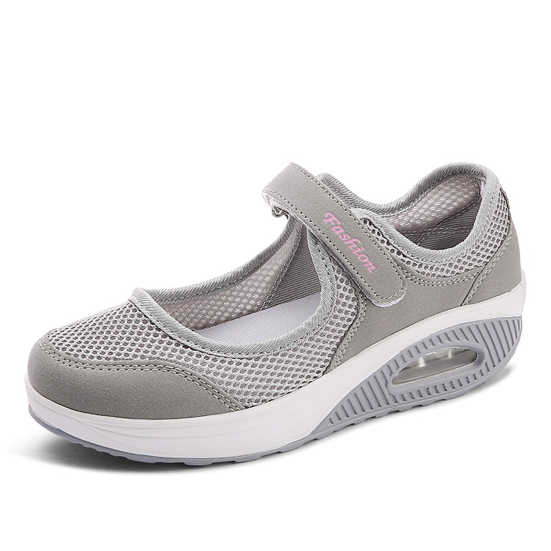 Antmvs Woman Fashion Casual Women Sneakers Soft Women Vulcanize Sneakers Shoes Mesh Sneakers Off White Air Shoes Canvas Wedges Shoes