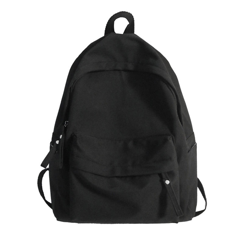 Antmvs Antmvs Simple Solid Color Backpack Women Waterproof Nylon School Bags For Teenager Girls Bookbag Lady Travel Backbag Shoulder Bag
