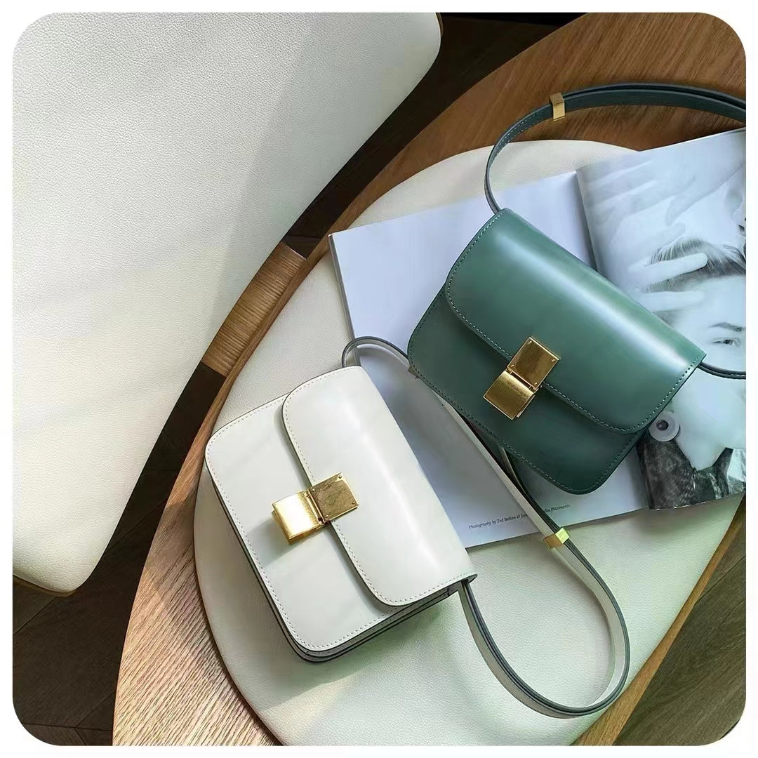 Antmvs Antmvs Women’s Genuine Leather Shoulder Bag Trend Brand Small Square Bags Luxury Designer Handbag Fashion Messenger BagsTofu Bags
