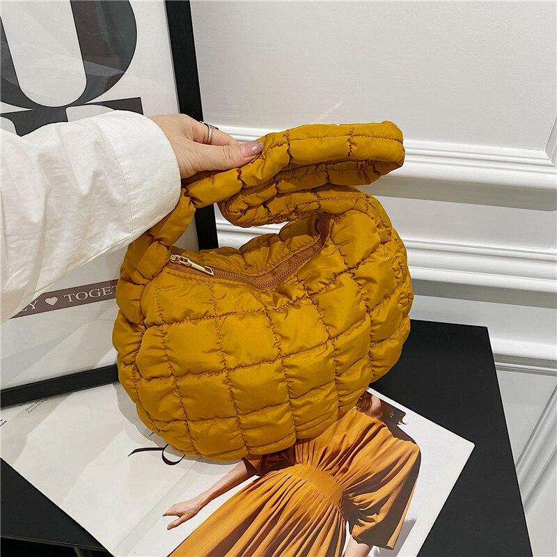 Antmvs Antmvs Quilted Padded Crossbody Bag for Women Pleated Bubbles Cloud Shoulder Bags Large Tote Bucket Designer Bag Ruched Handbags mini