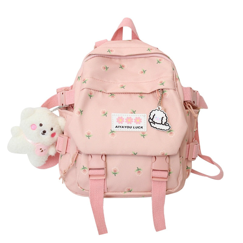 Antmvs Antmvs Small Women's Backpack Girl Schoolbag Fashion Nylon Travel Backpack Girls' Harajuku Style Casual Schoolbag Mini Backpack Mochila