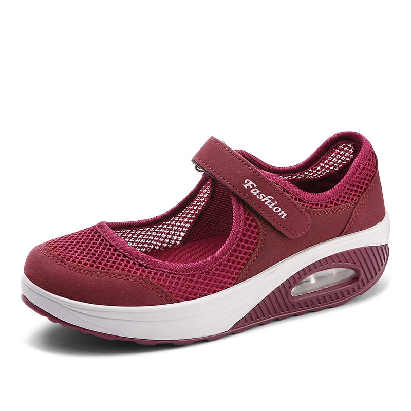Antmvs Woman Fashion Casual Women Sneakers Soft Women Vulcanize Sneakers Shoes Mesh Sneakers Off White Air Shoes Canvas Wedges Shoes