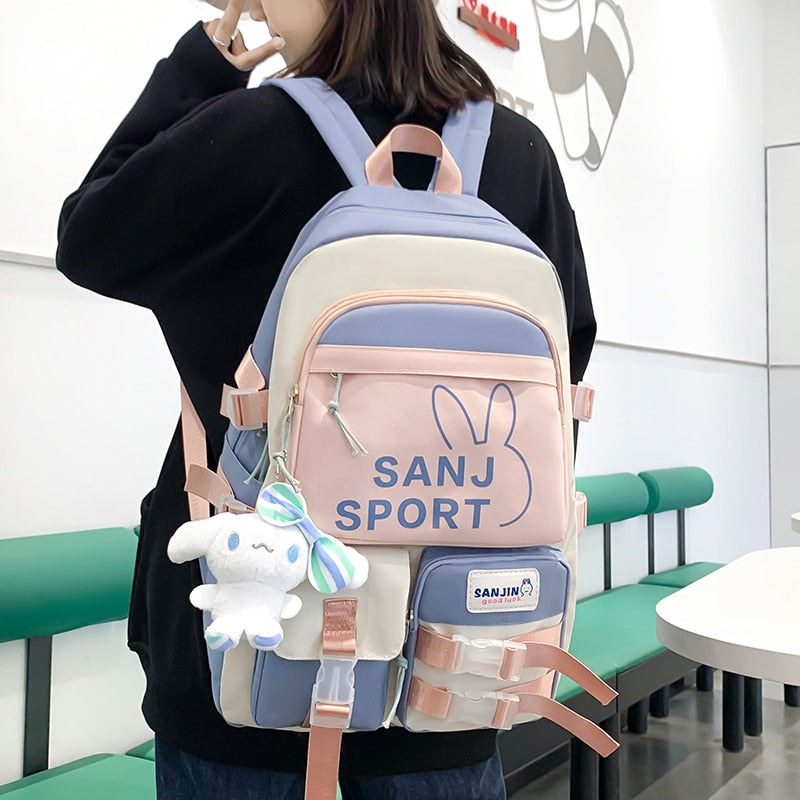 Antmvs Antmvs Women's Bag Fashion Women's Backpack Multi Pocket Casual Bag Large Capacity Travel Bag Student High Quality Backpack
