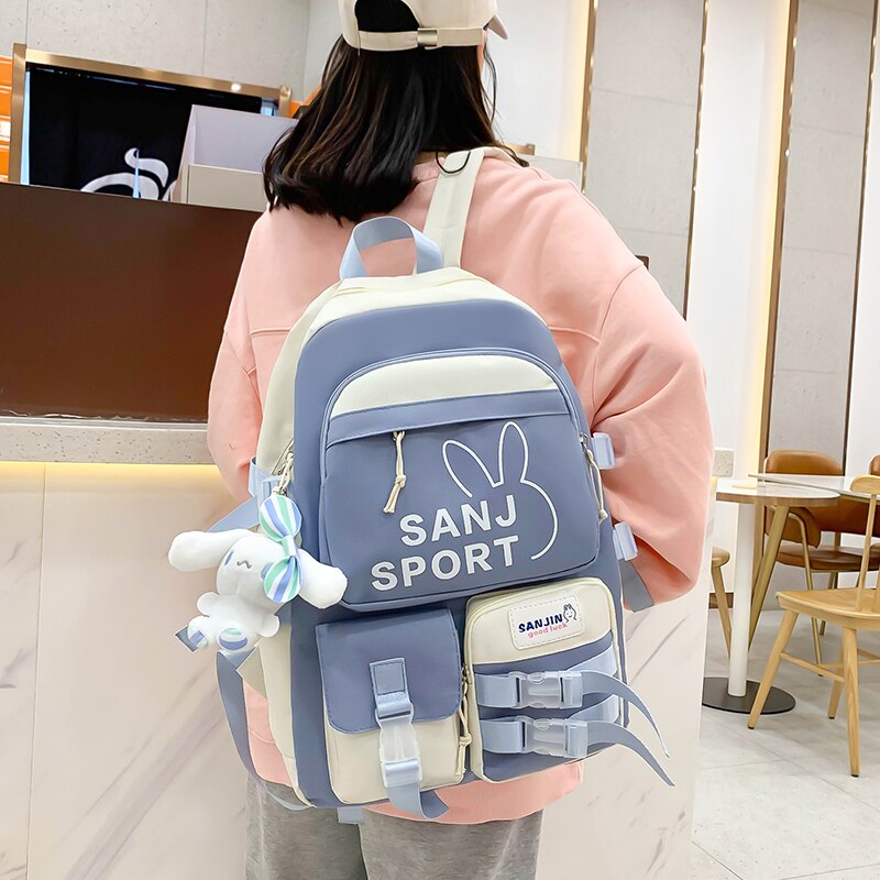 Antmvs Antmvs Women's Bag Fashion Women's Backpack Multi Pocket Casual Bag Large Capacity Travel Bag Student High Quality Backpack