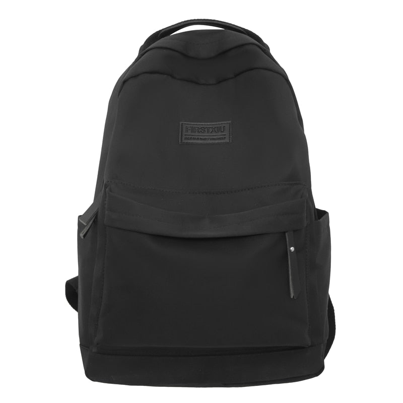 Antmvs Antmvs Fashion Nylon Anti-Theft Backpack Fashion Women Backpack Pure Color Cute School Bag for Teenage Girls Travel Shoulder Backbag