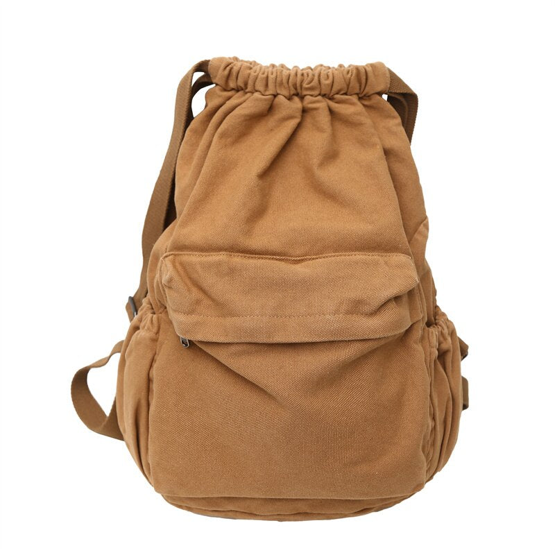 Antmvs Antmvs Women's Canvas Cute Drawstring Backpack Fashion Women's Laptop Schoolbag Fashion Women's Backpack Cool Girl Travel Schoolbag