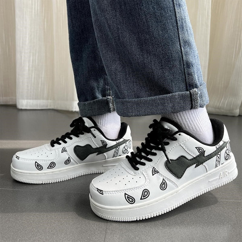 Antmvs Black Friday Antmvs Lace Up Fashion Sneakers Women Zapatillas Mujer Light Flat Shoes Couple Outdoor Running Shoes For Women Vulcanized Shoes