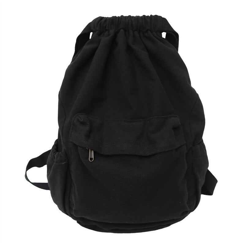 Antmvs Antmvs Women's Canvas Cute Drawstring Backpack Fashion Women's Laptop Schoolbag Fashion Women's Backpack Cool Girl Travel Schoolbag